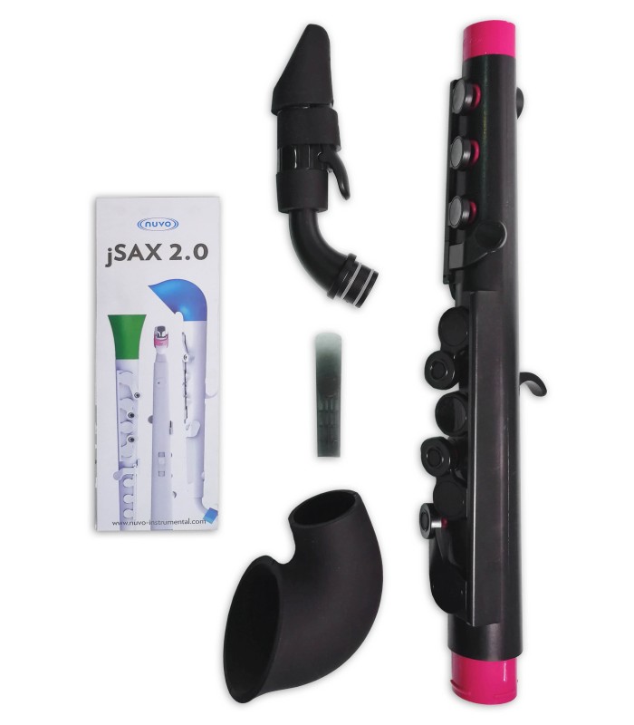 Partes separadas do saxofone Nuvo Jsax modelo N520JBPK
