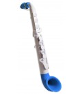 Photo of the saxophone Nuvo Jsax model N520JWBL in white and blue color
