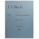 Capa do livro Bach invenções e sinfonias BWV 772-801 urtext