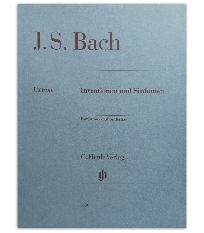 Capa do livro Bach invenções e sinfonias BWV 772-801 urtext