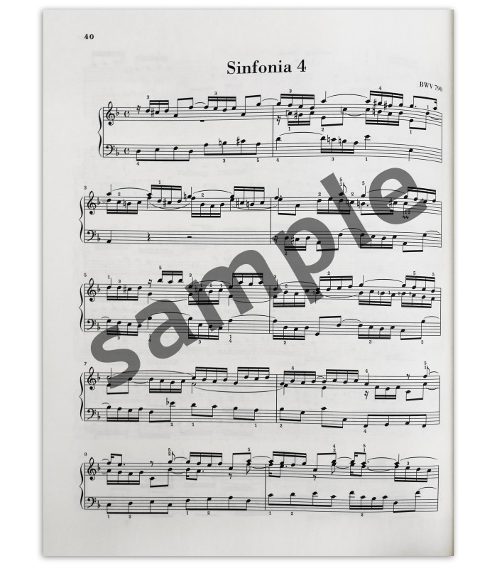 Otra muestra del libro Bach inventionen und sinfonien  BWV 772-801 Urtext