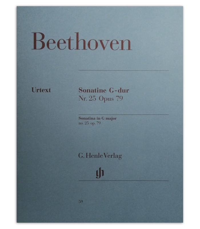 Foto da Capa do livro Beethoven sonatina G-dur nr 25 opus 79 urtext