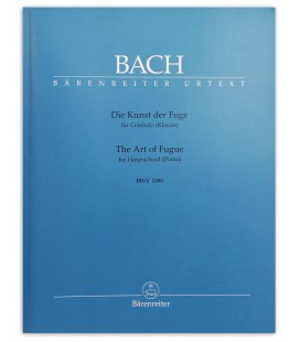 Foto da capa do livro Bach the art of fugue BWV 1080