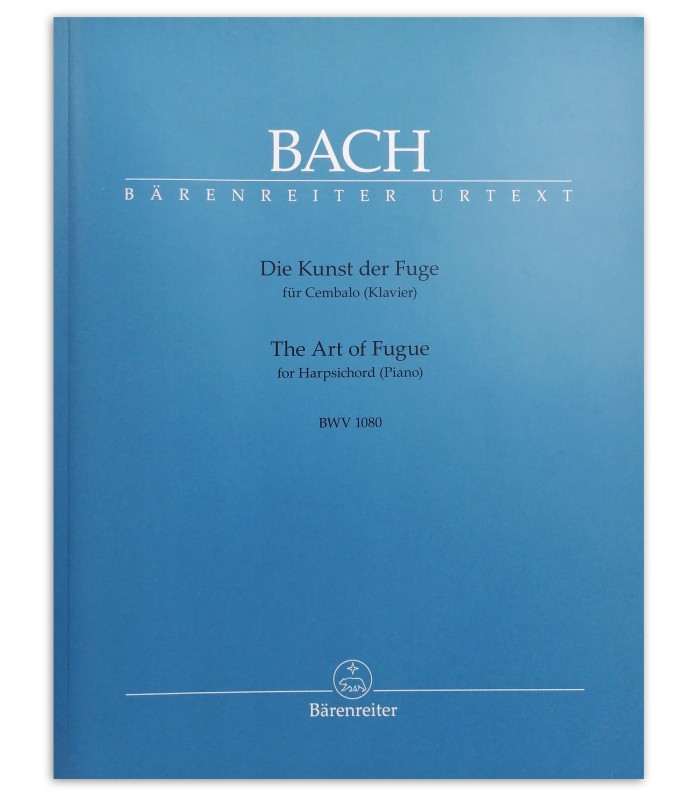 Foto da capa do livro Bach the art of fugue BWV 1080