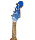 Head of the tenor ukulele Fender model Dhani Harrisson SPHR Blue