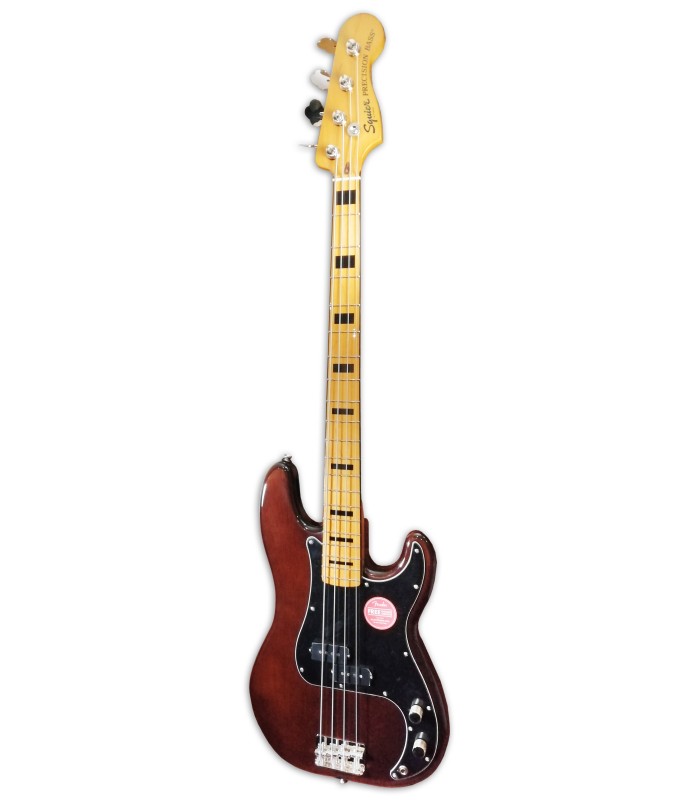 Foto da guitarra baixo Fender Squier modelo Classic Vibe 70s Precision Bass MN Walnut