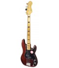Foto da guitarra baixo Fender Squier modelo Classic Vibe 70s Precision Bass MN Walnut