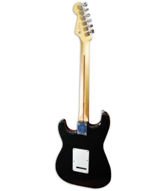 Back of the eletric guitar Fender model Player Strato MN Black