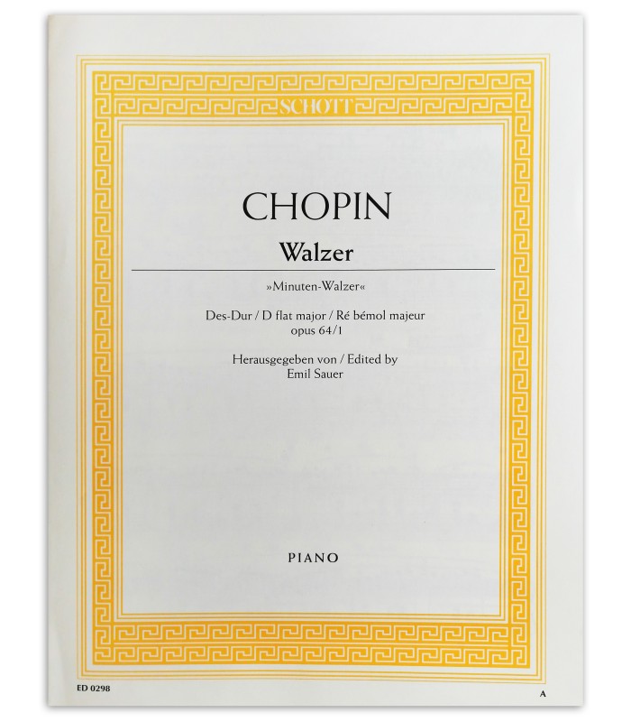 Foto de la portada del libro Chopin minute waltz Op. 64 nº1