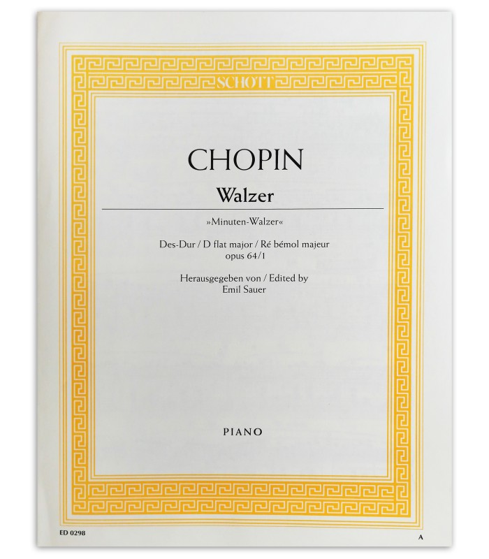 Foto da capa do livro Chopin Valsa do minuto Op. 64 nº1
