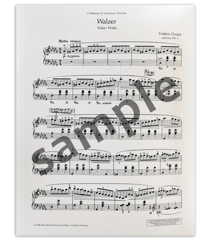 Muestra de la portada del libro Chopin minute waltz Op. 64 nº1