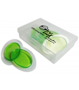 Foto da caixa com o gel Skygel modelo Skygelgn abafador de harm坦nicos na cor verde
