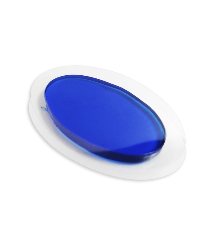 A piece of the gel Skygel model Skygebl in color blue