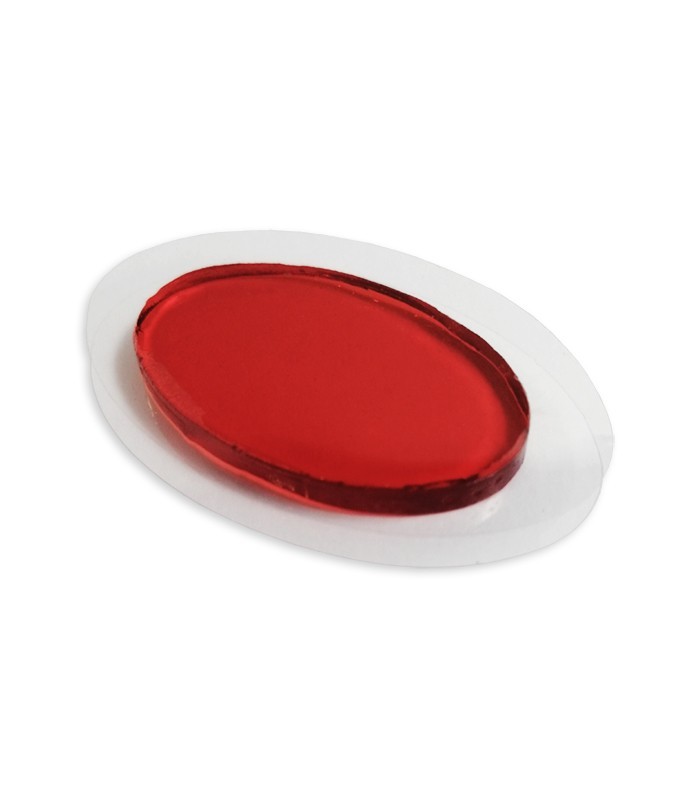 A piece of the gel Skygel model Skygerd in red color