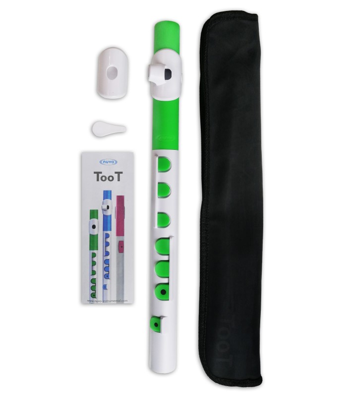 Flauta Nuvo Toot modelo N 430TWGN com saco e acessórios