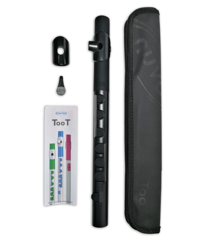 Flute Nuvo Toot model N 430TBBK with bag and accessories