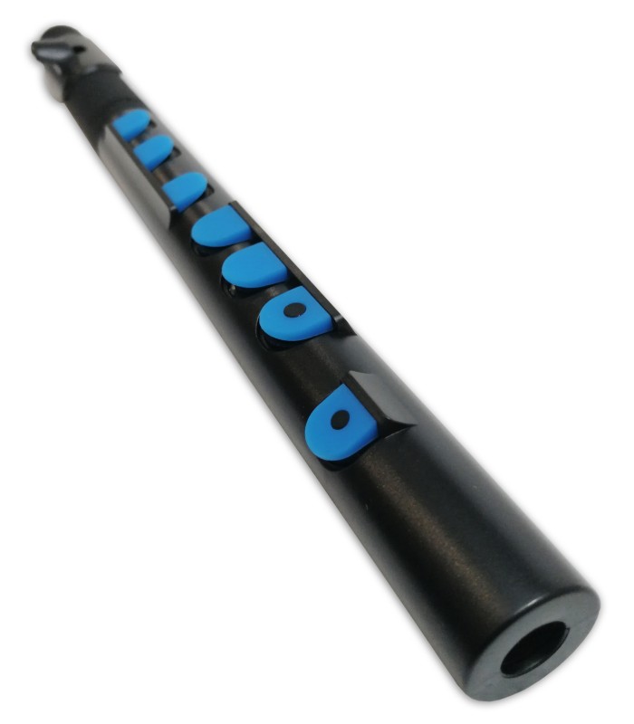 Detalle del cuerpo de la flauta Nuvo Toot modelo N 430TBBL