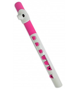 Foto de la flauta Nuvo Toot modelo N 430TWPK em Dó en color blanco y rosa