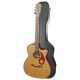 Photo of the Fender electroacoustic guitar concert model CC 140SCE natural with the case