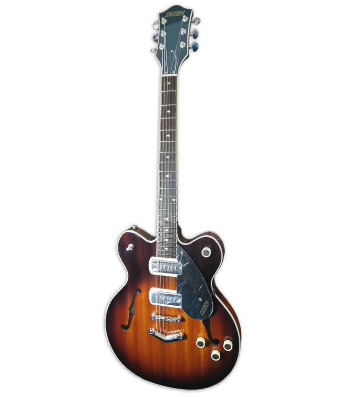 Foto da guitarra elétrica Gretsch modelo G2622 P90 Streamliner Center Block DC com acabamento Havana Burst