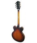 Costas da guitarra elétrica Gretsch modelo G2622 P90 Streamliner Center Block DC Havana Burst