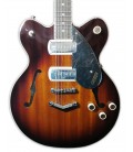 Tampo e captadores da guitarra elétrica Gretsch modelo G2622 P90 Streamliner Center Block DC Havana Burst