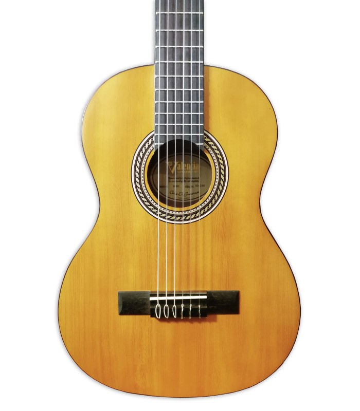 Tapa de la guitarra clásica Valencia modelo VC-202 de tamaño 1/2
