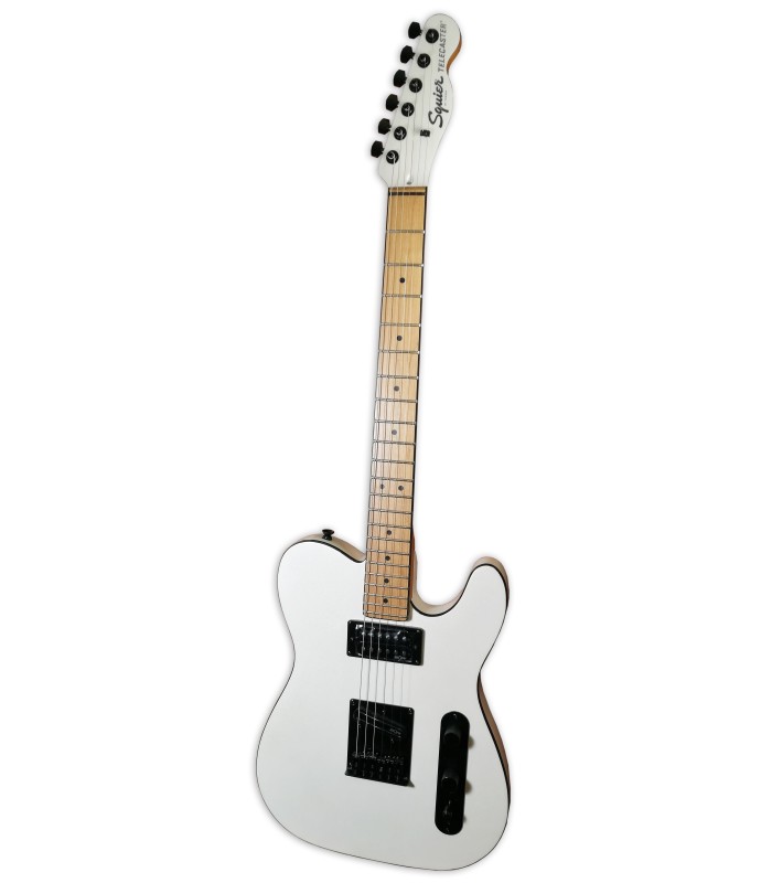 Photo of the electric guitar Fender Squier model Contemporary Tele RH RMN Pearl White