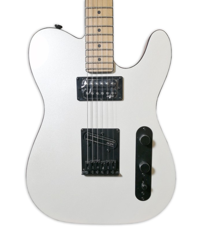 Cuerpo y pastillas de la guitarra eléctrica Fender Squier modelo Contemporary Tele RH RMN Pearl White