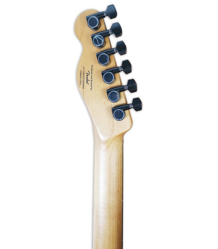 Clavijero de la guitarra eléctrica Fender Squier modelo Contemporary Tele RH RMN Pearl White