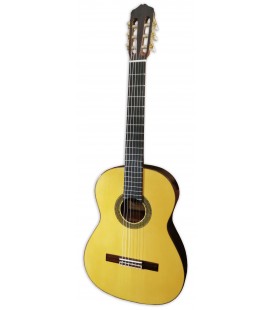 Foto de la guitarra clásica Raimundo modelo 128 con tapa en abeto y fondo y aros en palosanto