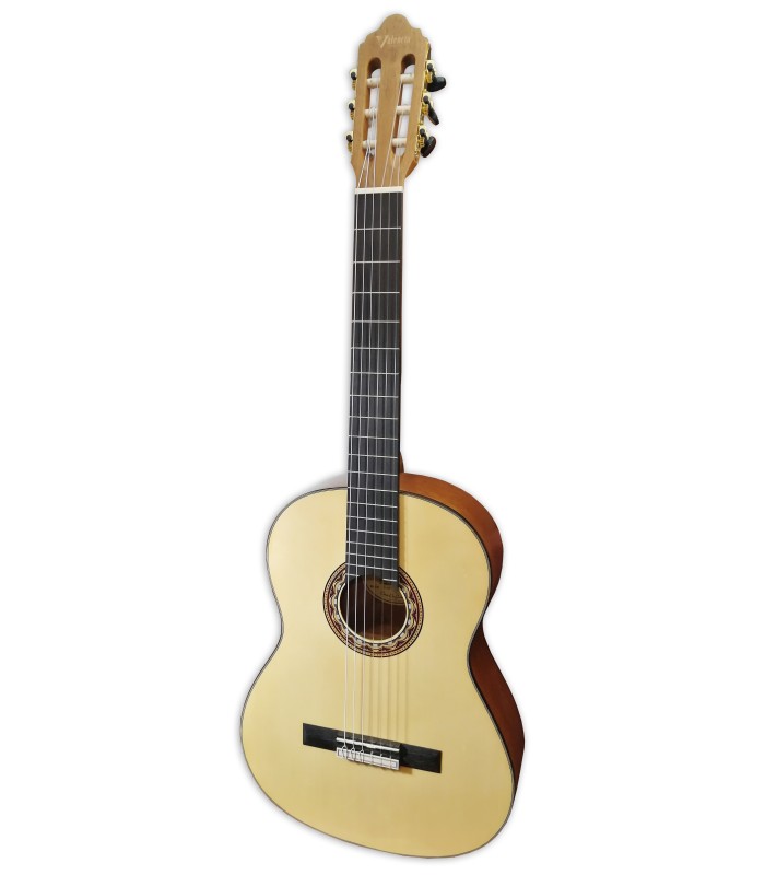 Foto da guitarra clássica Valencia modelo VC-304 na cor natural com acabamento mate