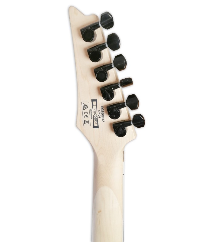 Clavijero de la guitarra eléctrica Ibanez modelo RG350DXZ white