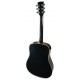 Fundo da guitarra acústica Ibanez modelo PF 15 BK Dreadnought Black