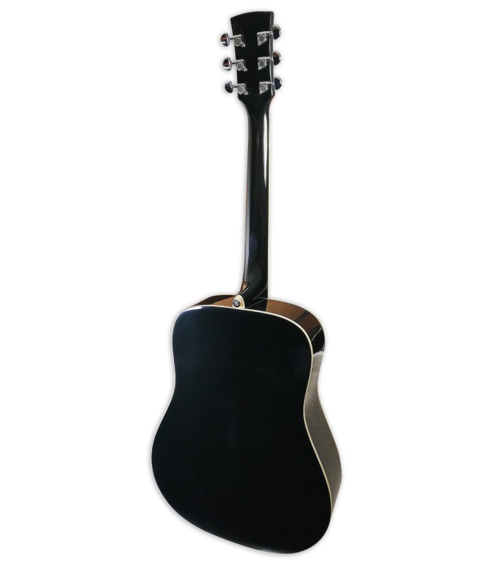 Back of the acoustic guitar Ibanez model PF 15 BK Dreadnought Black