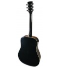 Back of the acoustic guitar Ibanez model PF 15 BK Dreadnought Black