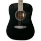 Top of the acoustic guitar Ibanez model PF 15 BK Dreadnought Black