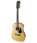 Foto de la guitarra acústica Ibanez modelo PF 1512 NT Dreadnougt 12 cuerdas en color natural