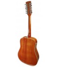 Fondo de la guitarra acústica Ibanez modelo PF 1512 NT Dreadnougt