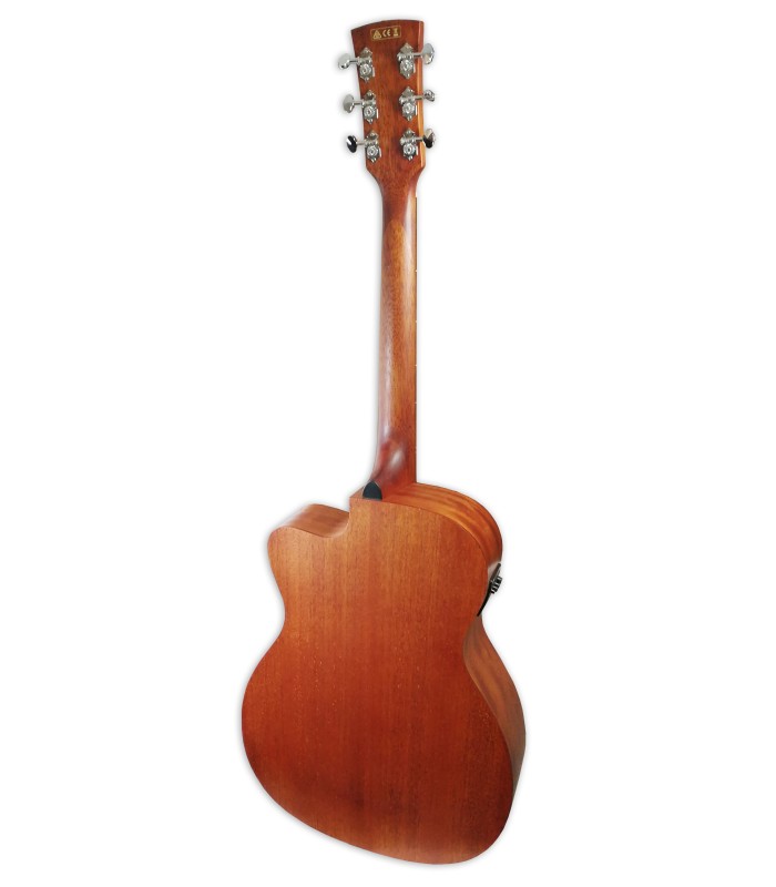 Back of the electroacoustic guitar Ibanez model PC12MHCE OPN Grand Concert
