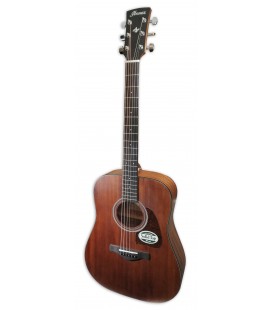 Photo of the acoustic guitar Ibanez model AW54 OPN Dreadnought with natural finish