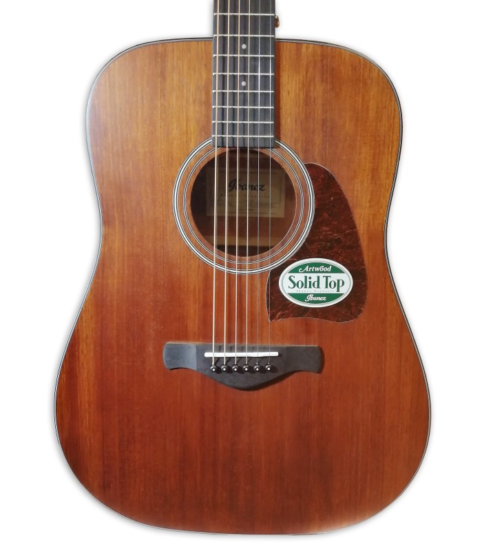 Tampo de la guitarra acústica Ibanez modelo AW54 OPN Dreadnought