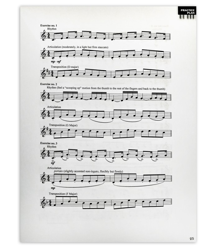 Muestra del libro Easy Hanon