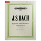 Foto de la portada del libro Bach sonaten und partiten para violín solo BWV 1001 1006 Peters