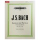 Foto da capa do livro Bach sonaten und partiten para violino solo BWV 1001 1006 Peters