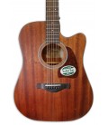 Tampo da guitarra eletroacústica Ibanez modelo AW54CE OPN Dreadnought