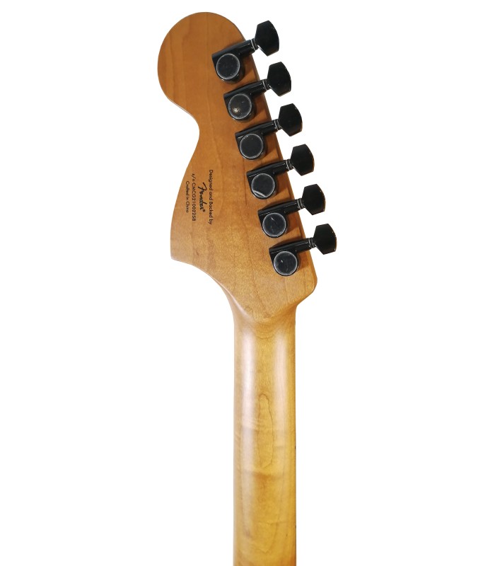 Carrilhão da guitarra elétrica Fender Squier modelo Contemporary Strat SPCL RMN Black