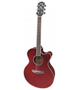 Foto da guitarra eletroac炭stica Yamaha modelo CPX600 RTB CTW com equalizador de 3 bandas