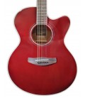 Top of the eletroacoustic guitar Yamaha model CPX600 RTB CTW