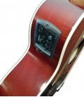 Detail of the preamp of the eletroacoustic guitar Yamaha model CPX600 RTB CTW